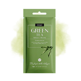 ERNE Pleťová maska textilná GREEN TEA upokojujúca 1 ks / 22 ml ERNE Pleťová maska textilná GREEN TEA upokojujúca 1 ks / 22 ml