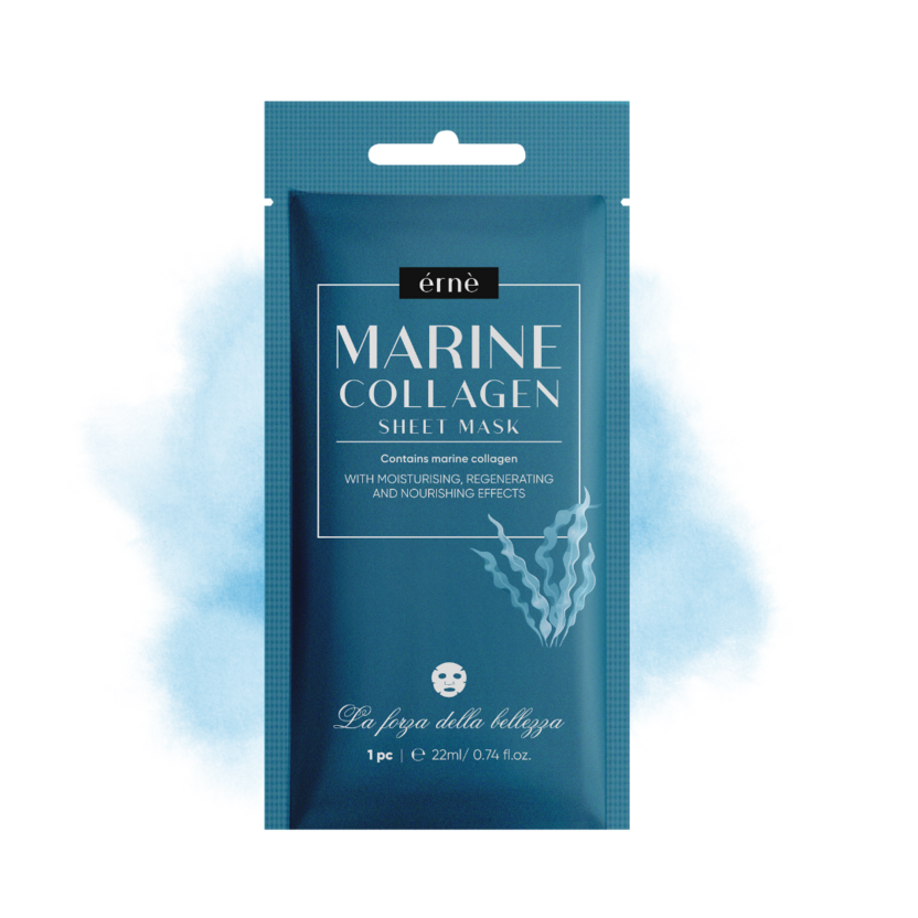 ERNE Pleťová maska textilná MARINE COLLAGEN liftingová a vyživujúca 1 ks / 22 ml