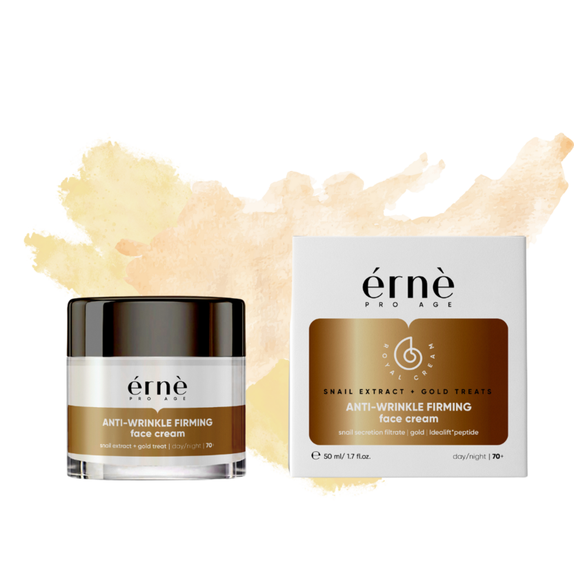ERNE SNAIL EXTRACT+ GOLD Spevňujúci protivráskový krém denný/nočný 2v1 50 ml