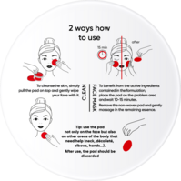 ERNE Tampóny na tvár liftingové čistiace 2v1 CLEANSING PADS 30ks/bal
