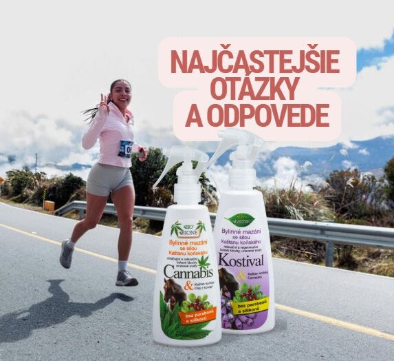 FAQ Q&A najčastejšie otázky a odpovede konské bylinné balzamy bione Cosmetics v spreji