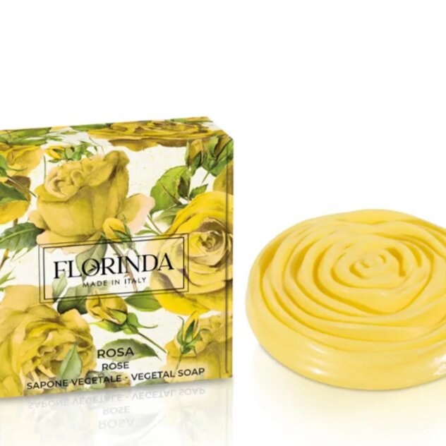 Mydlo Florinda Okrúhla ruža Gialla 90 g