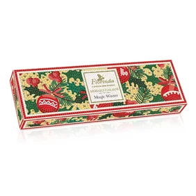 Mydlová kazeta Florinda Mosaico - Magic Winter 200 g + 3 x vôňa Čarovné Vianoce vrecúško Mydlová kazeta Florinda Mosaico - Magic Winter 200 g + 3 x vôňa Čarovné Vianoce vrecúško