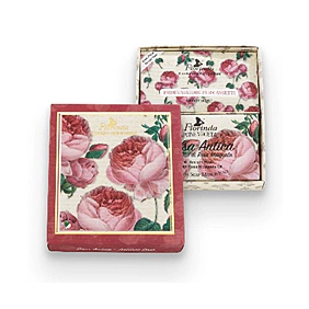 Mydlová kazeta Florinda - Mydlo Rosa Antica 200 g + 3 x vôňa Rosa vrecúško