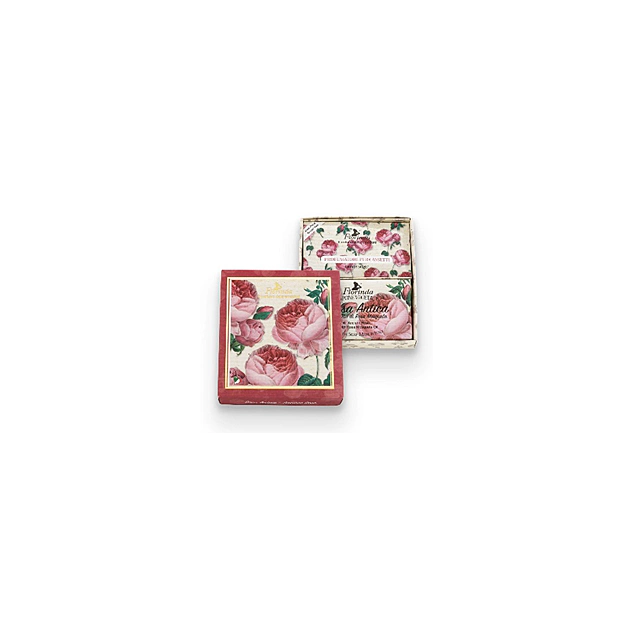 Mydlová kazeta Florinda - Mydlo Rosa Antica 200 g + 3 x vôňa Rosa vrecúško
