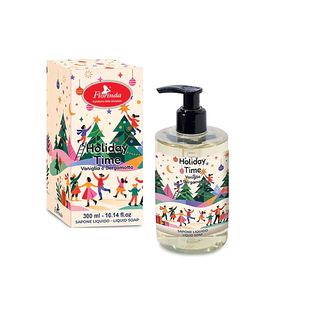 Tekuté mydlo Florinda Vianoce Holiday Time Vaniglia e Bergamotto 300 ml