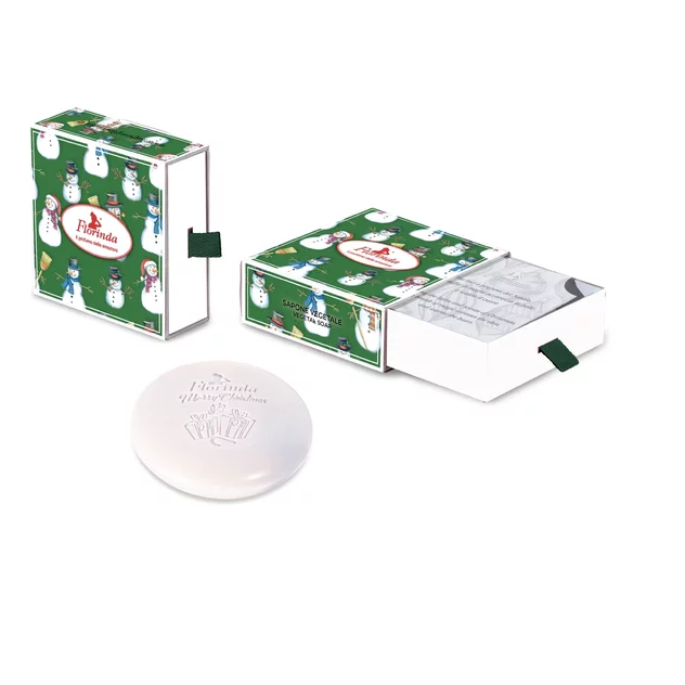 Vianočné mydlo okrúhle Caramello e Vaniglia 90 g Karamel a vanilka